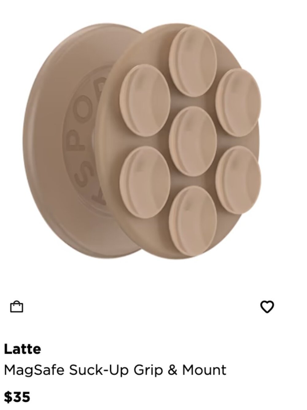 Latte MagSafe Suck-Up Grip & Mount